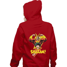 Load image into Gallery viewer, Shirts Zippered Hoodies, Unisex / Small / Red SHAZAM
