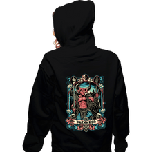 Load image into Gallery viewer, Daily_Deal_Shirts Zippered Hoodies, Unisex / Small / Black The Darkness Crest