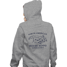 Load image into Gallery viewer, Daily_Deal_Shirts Zippered Hoodies, Unisex / Small / Sports Grey House Hippo Awareness