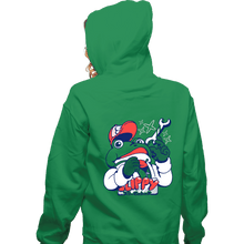 Load image into Gallery viewer, Shirts Zippered Hoodies, Unisex / Small / Irish Green Slippy Toad
