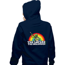 Load image into Gallery viewer, Daily_Deal_Shirts Zippered Hoodies, Unisex / Small / Navy Rainbow Connection

