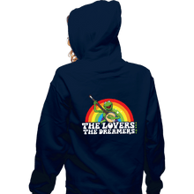 Load image into Gallery viewer, Daily_Deal_Shirts Zippered Hoodies, Unisex / Small / Navy Rainbow Connection