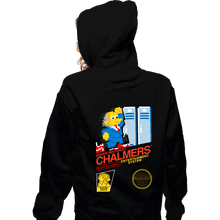 Load image into Gallery viewer, Secret_Shirts Zippered Hoodies, Unisex / Small / Black Super Chalmers