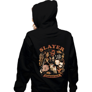Daily_Deal_Shirts Zippered Hoodies, Unisex / Small / Black Slayer Starter Pack