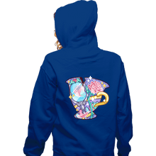 Load image into Gallery viewer, Shirts Zippered Hoodies, Unisex / Small / Royal Blue Magical Silhouettes - Chip
