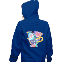 Load image into Gallery viewer, Shirts Zippered Hoodies, Unisex / Small / Royal Blue Magical Silhouettes - Chip