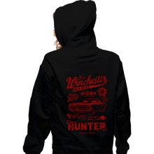 Load image into Gallery viewer, Daily_Deal_Shirts Zippered Hoodies, Unisex / Small / Black Winchester Garage
