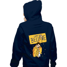 Load image into Gallery viewer, Daily_Deal_Shirts Zippered Hoodies, Unisex / Small / Navy I Want To Believe