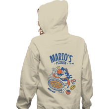 Load image into Gallery viewer, Daily_Deal_Shirts Zippered Hoodies, Unisex / Small / White Mario's Pizzeria