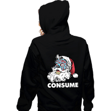 Load image into Gallery viewer, Secret_Shirts Zippered Hoodies, Unisex / Small / Black Be Merry And Consume