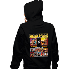 Load image into Gallery viewer, Shirts Zippered Hoodies, Unisex / Small / Black Double Damme