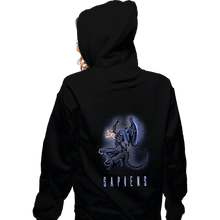 Load image into Gallery viewer, Shirts Zippered Hoodies, Unisex / Small / Black Sapiens