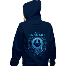 Load image into Gallery viewer, Secret_Shirts Zippered Hoodies, Unisex / Small / Navy Mighty Airbender