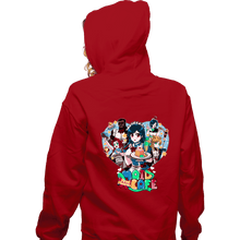 Load image into Gallery viewer, Shirts Zippered Hoodies, Unisex / Small / Red Final Heaven Maid Cafe