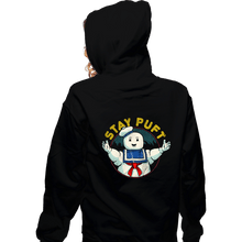 Load image into Gallery viewer, Shirts Zippered Hoodies, Unisex / Small / Black Stay Puft