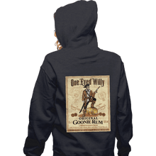 Load image into Gallery viewer, Daily_Deal_Shirts Zippered Hoodies, Unisex / Small / Dark Heather One Eyed Willy Rum

