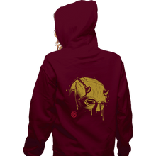 Load image into Gallery viewer, Daily_Deal_Shirts Zippered Hoodies, Unisex / Small / Maroon DevilMask
