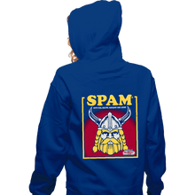 Load image into Gallery viewer, Daily_Deal_Shirts Zippered Hoodies, Unisex / Small / Royal Blue Spam
