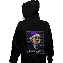 Load image into Gallery viewer, Shirts Zippered Hoodies, Unisex / Small / Black Santa Mike