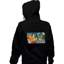 Load image into Gallery viewer, Shirts Pullover Hoodies, Unisex / Small / Black Women Yelling At A Data Dog