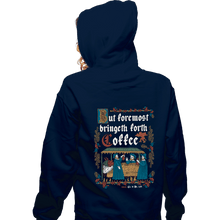 Load image into Gallery viewer, Daily_Deal_Shirts Zippered Hoodies, Unisex / Small / Navy Illuminated Coffee