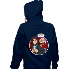 Load image into Gallery viewer, Daily_Deal_Shirts Zippered Hoodies, Unisex / Small / Navy Feel The Metal