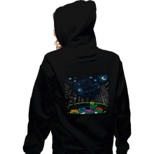 Load image into Gallery viewer, Daily_Deal_Shirts Zippered Hoodies, Unisex / Small / Black Starry City Night