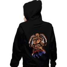 Load image into Gallery viewer, Daily_Deal_Shirts Zippered Hoodies, Unisex / Small / Black Sagat Fighter