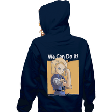 Load image into Gallery viewer, Secret_Shirts Zippered Hoodies, Unisex / Small / Navy C18 Can Do It