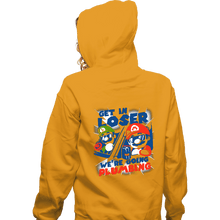Load image into Gallery viewer, Daily_Deal_Shirts Zippered Hoodies, Unisex / Small / White Plumbing Time