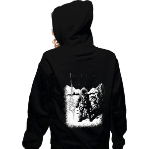 Daily_Deal_Shirts Zippered Hoodies, Unisex / Small / Black Snow Bound Thing