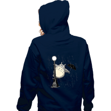 Load image into Gallery viewer, Shirts Zippered Hoodies, Unisex / Small / Navy Just Singing In The Rain