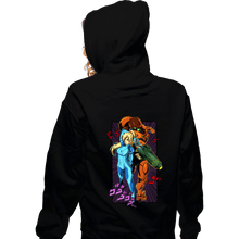 Load image into Gallery viewer, Secret_Shirts Zippered Hoodies, Unisex / Small / Black JoJo Samus