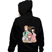 Load image into Gallery viewer, Daily_Deal_Shirts Zippered Hoodies, Unisex / Small / Black Spy Family Portrait