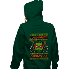Load image into Gallery viewer, Shirts Zippered Hoodies, Unisex / Small / Irish Green Raphael Christmas