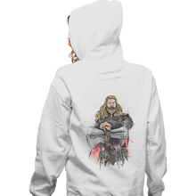 Load image into Gallery viewer, Shirts Zippered Hoodies, Unisex / Small / White God Of Thunder Watercolor