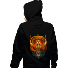 Load image into Gallery viewer, Daily_Deal_Shirts Zippered Hoodies, Unisex / Small / Black Art Deco Dark Fortress