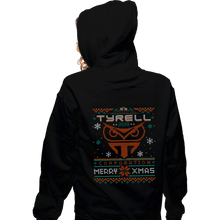 Load image into Gallery viewer, Daily_Deal_Shirts Zippered Hoodies, Unisex / Small / Black Happy Replicant Xmas