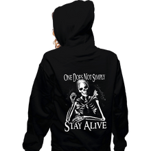 Load image into Gallery viewer, Last_Chance_Shirts Zippered Hoodies, Unisex / Small / Black Stay Alive