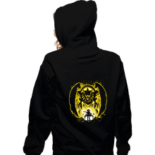 Load image into Gallery viewer, Secret_Shirts Zippered Hoodies, Unisex / Small / Black The Winged Dragon