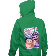 Load image into Gallery viewer, Shirts Zippered Hoodies, Unisex / Small / Irish Green Cookie Cat