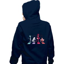 Load image into Gallery viewer, Shirts Zippered Hoodies, Unisex / Small / Navy Crystal Road