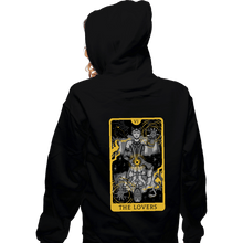 Load image into Gallery viewer, Secret_Shirts Zippered Hoodies, Unisex / Small / Black Tarot Lovers