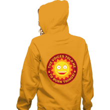 Load image into Gallery viewer, Secret_Shirts Zippered Hoodies, Unisex / Small / White Burn Things!