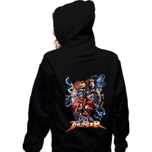 Load image into Gallery viewer, Shirts Zippered Hoodies, Unisex / Small / Black Love & Thunder