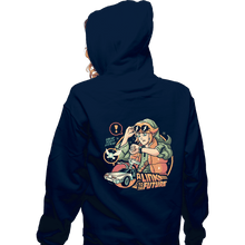 Load image into Gallery viewer, Daily_Deal_Shirts Zippered Hoodies, Unisex / Small / Navy Link To The Future