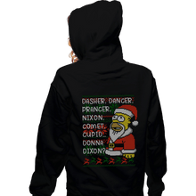 Load image into Gallery viewer, Daily_Deal_Shirts Zippered Hoodies, Unisex / Small / Black I&#39;ll Be Homer For Christmas
