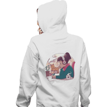Load image into Gallery viewer, Daily_Deal_Shirts Zippered Hoodies, Unisex / Small / White Lo Fi Sketch & Coffee