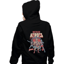 Load image into Gallery viewer, Shirts Zippered Hoodies, Unisex / Small / Black Nostalgic Heroes