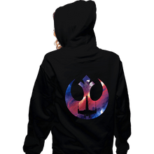 Load image into Gallery viewer, Shirts Zippered Hoodies, Unisex / Small / Black Rebel Galaxy